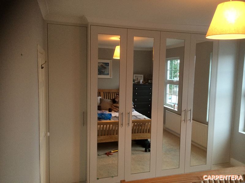wardrobe with mirror doors - london